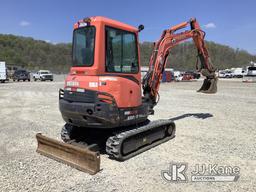 (Smock, PA) 2015 Kubota KX91-3 Super Series Mini Hydraulic Excavator Runs, Moves & Operates, Seller