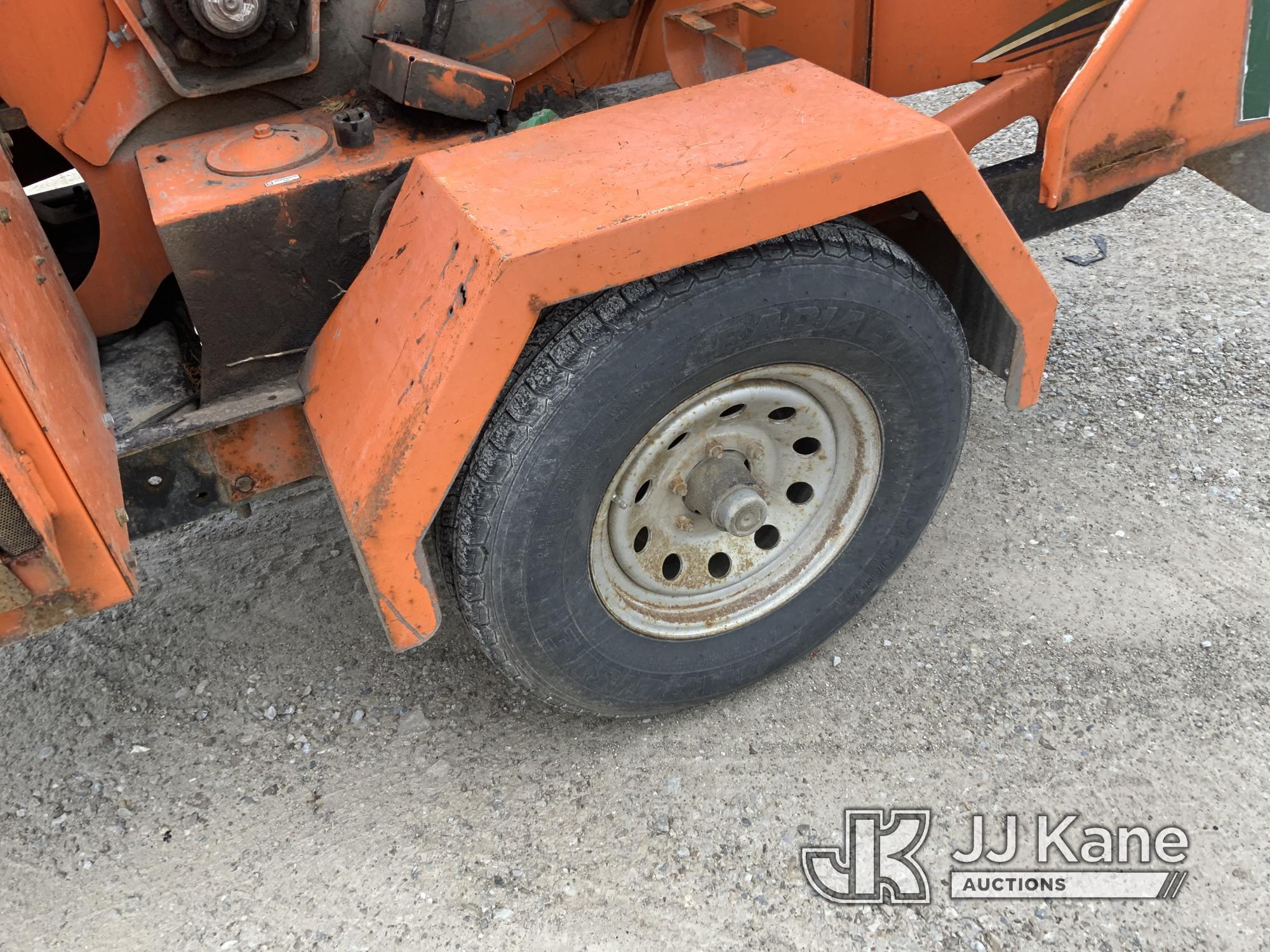 (Fort Wayne, IN) 2014 Vermeer BC1000XL Chipper (12in Drum), trailer mtd. Not Running, Condition Unkn