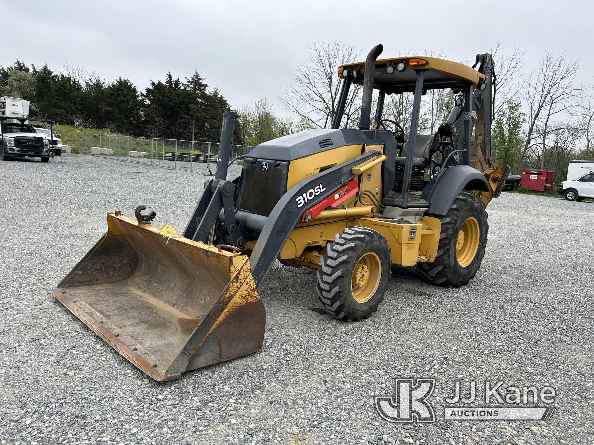 (Hagerstown, MD) 2016 John Deere 310SL Tractor Loader Backhoe Runs, Moves & Operates, Warning Light