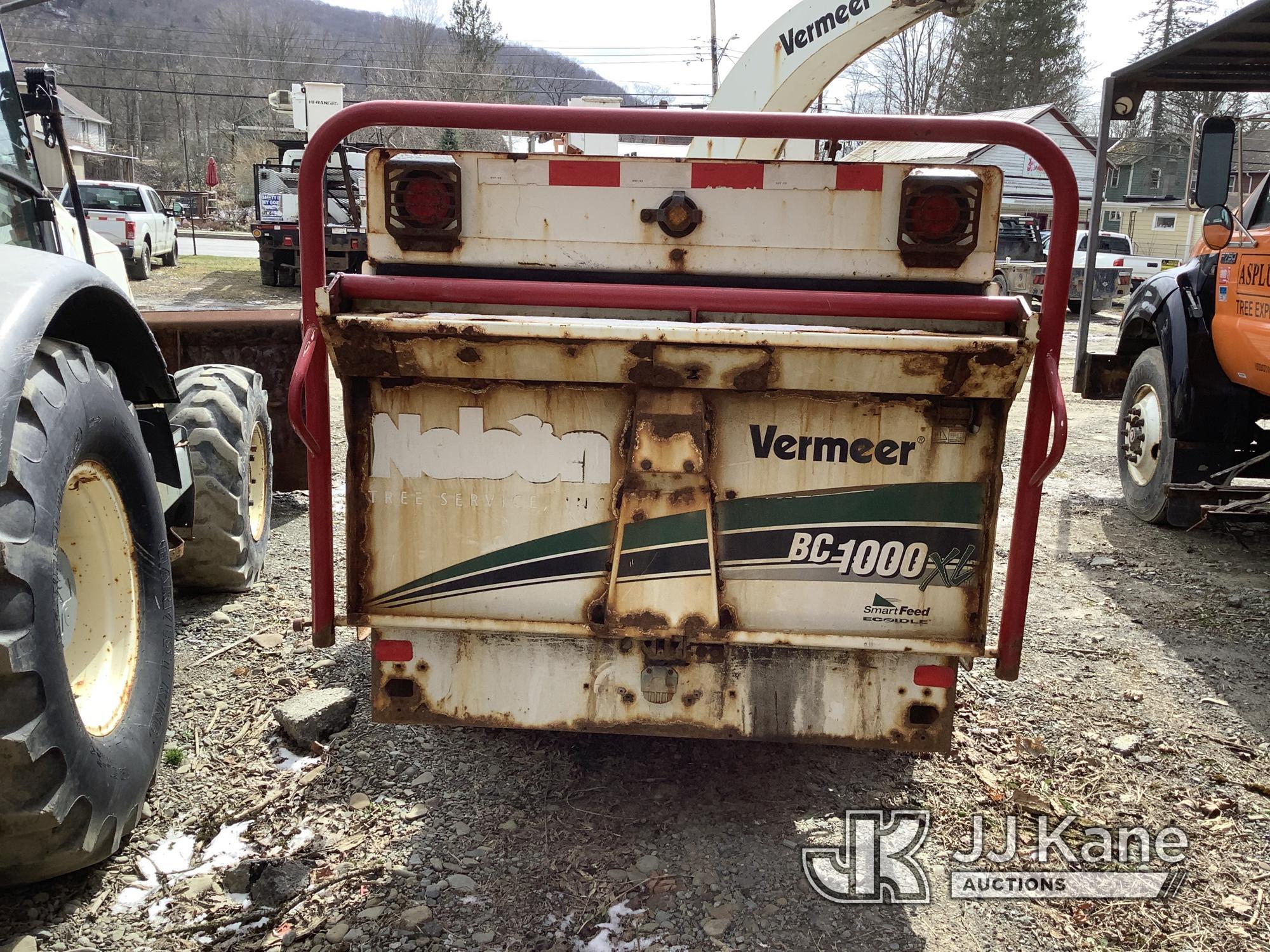 (Deposit, NY) 2014 Vermeer BC1000XL Chipper (12in Drum), trailer mtd No Title) (Not Running, Conditi