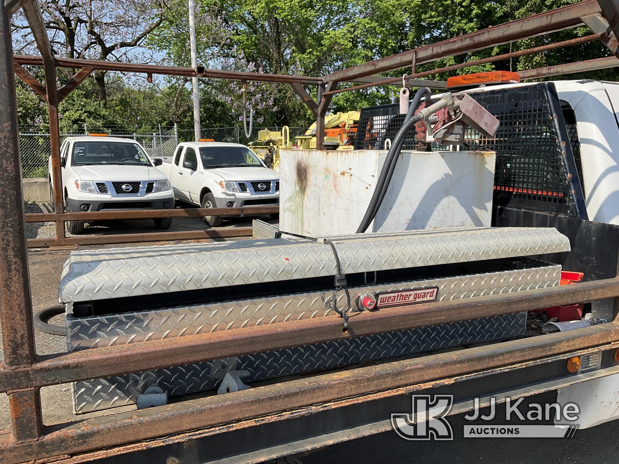 (Plymouth Meeting, PA) 2012 Ford F450 4x4 Crew-Cab Flatbed Truck Runs & Moves,Body & Rust Damage, Se