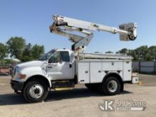 (South Beloit, IL) Altec TA40, Articulating & Telescopic Bucket Truck mounted on 2010 Ford F750 Util