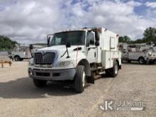 2012 International 4400 Enclosed High-Top Service Truck Runs & Moves, PTO Engagement Causes Stall, C