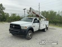 (Fort Wayne, IN) Versalift SST-40-EIH-01, Articulating & Telescopic Bucket Truck mounted behind cab