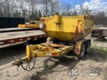 (Kalkaska, MI) 2015 Falcon 3 Yard Hot Box Ashphalt Hot Box, Trailer Mounted Not Operational,  Burner