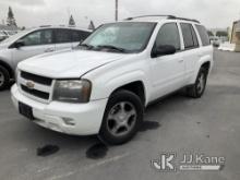 2009 Chevrolet Trailblazer Sport Utility Vehicle Runs, Moves, Missing Emissions Label