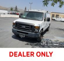 2008 Ford Econoline Cargo Van Runs & Moves, Air Bag Light Is On , Paint Damage