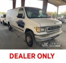 1998 Ford Econoline Extended Cargo Van Run, Moves, Blinker mechanism Is Not Functioning