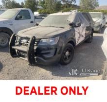2017 Ford Explorer AWD Police Interceptor 4-Door Sport Utility Vehicle Not Running, Vehicle Does Not