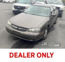 2000 Chevrolet Malibu 4-Door Sedan Runs & Moves, Check Engine Light On