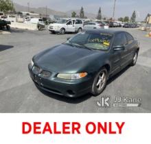 2001 Pontiac Grand Prix GT 2-Door Sedan Runs & Moves, Warning Lights Are On , Paint Damage