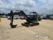 (Houston, TX) 2018 John Deere 60G Mini Hydraulic Excavator Runs, Moves, & Operates
