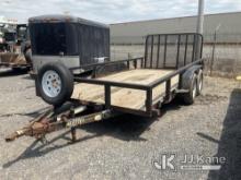 (Rome, NY) 2017 Kaufman FBS-3.5K T/A Tagalong Flatbed Trailer Body & Rust Damage