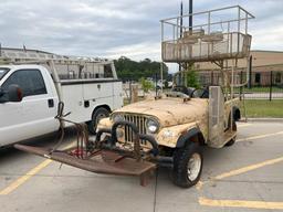 JEEP 4WD P/B 4 CYL GAS ENGINE; STANDARD TRANSMISSION; HUNTING SEATS; VIN# UNKNOWN; SELLING BILL OF S