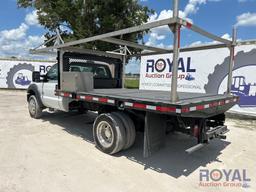 2014 Ford F550 12FT Flatbed Truck