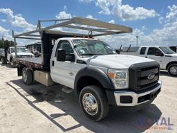 2014 Ford F550 12FT Flatbed Truck