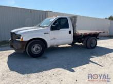 2002 Ford F350 Flatbed Truck