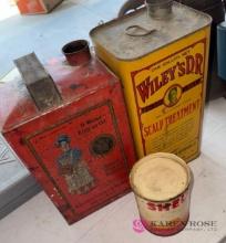 3- advertising tins