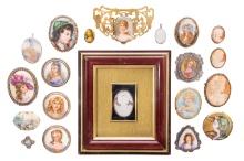 Portrait Miniature and Cameo Assortment