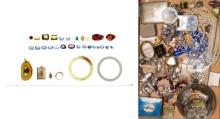 Gold, Gemstone and Costume Jewelry Assortment