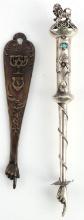 2 VINTAGE RUSSIAN JEWISH SILVER TORAH YAD POINTERS