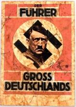 ADOLF HITLER SIGNED AUTOGRAPH PROPAGANDA FLYER