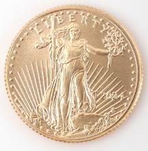 2024 1/10 OZT GOLD AMERICAN EAGLE BU COIN