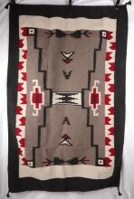 NAVAJO RUG STORM PATTERN BY VIRGINIA CHISCHILLIE