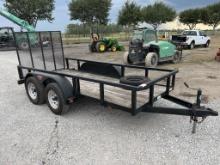 2005 TRIPLE CROWN 12FT UTILITY TRAILER W/RGST