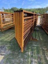 (10) 24FT FREE STANDING CORRAL PANELS W/GATE