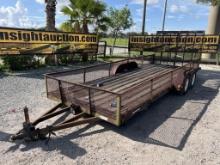 20ft Tandem Axle Utility Trailer W/t