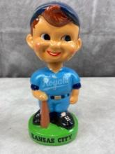 1975 Kansas City Royals Ceramic Bobblehead - Stains on hat