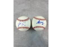 Corey Kluber and Danny Salazar Signed Major League Baseballs