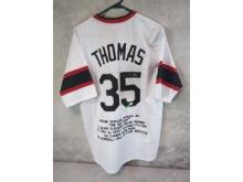 Frank Thomas signed 'stat' jersey, JSA