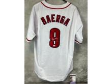 Carlos Baerga Signed WhiteCleveland Indians  Jersey - JSA