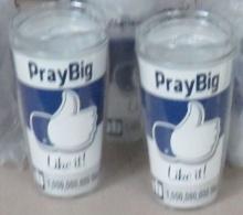 New Clarissa Tumblers, Lot of 5 "Pray Big Like It"