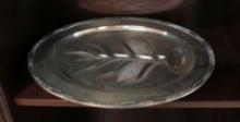 Silver Plated Meat Platter, 18"x14"x1.5"