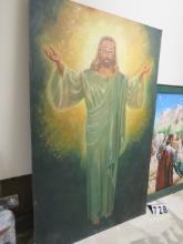 Life Size Jesus Painting, 48"x77"