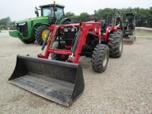 4679 4540 MAHINDRA 2 POST MFD W/4550-4L MAHINDRA LOADER 16.9X24 253HRS 253 S/N:MRCNY1983