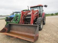 9554 MXU 125 CASE IH W/LX156 CASE IH LOADER W/PALLET FORKS & BUCKET C/A MFD