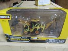 2194 HULNA METAL DIE-CAST TOY BACKHOE LOADER