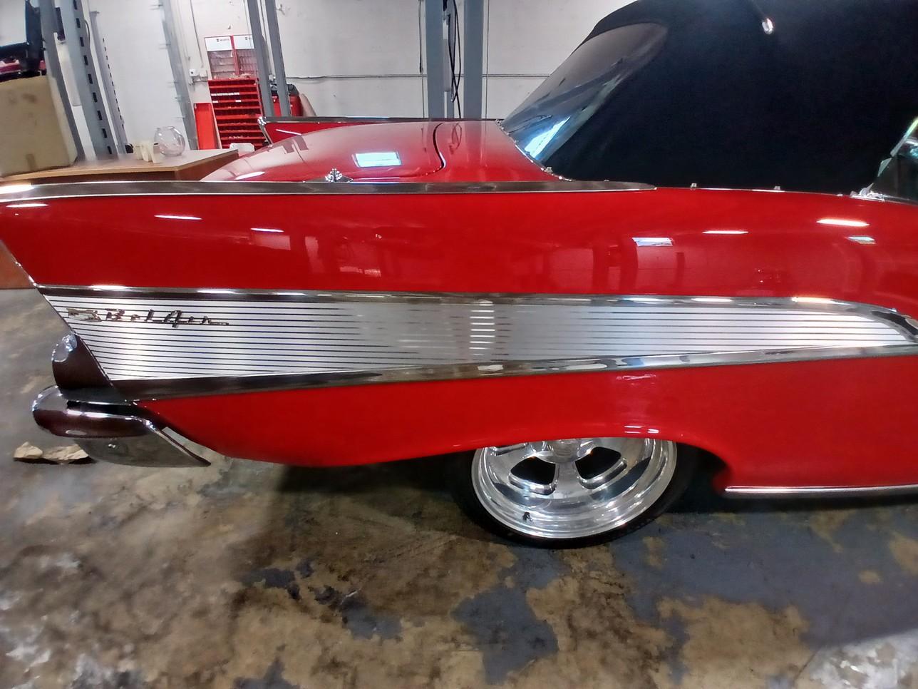 1957 Chevrolet Bel-Air Convertable - Red & White VIN# 71067D665816 -