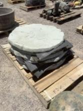 LARGE CONCRETE STEPPING STONES