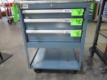 LISTA 3-DRAWER METAL CART