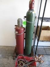 OXYGEN/ACETYLENE TORCH SET W/CART