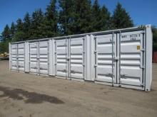 2024 40' HIGH CUBE SHIPPING CONTAINER W/ (4) SIDE DOORS