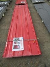 (30) 36'' X 11' 10'' POLYCARBONATE RED ROOF PANELS (UNUSED)