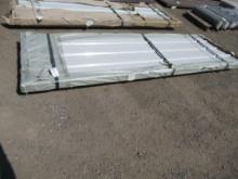 (100) SLKP 10' X 3' GALVALUME WHITE STEEL ROOFING/SIDING PANELS (UNUSED)