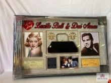 Lucille Ball/Desi Arnaz Screen Used Handbag & Signed Checks Photo