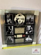 Marilyn Monroe Clutch Purse & Signed Cut Photo Frame